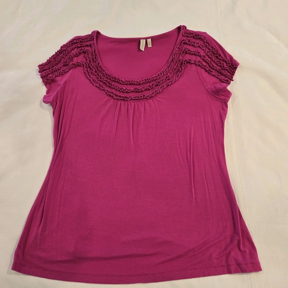 Madison Dark‎ Pink Sleeveless Women's Soft Stretch Top Large